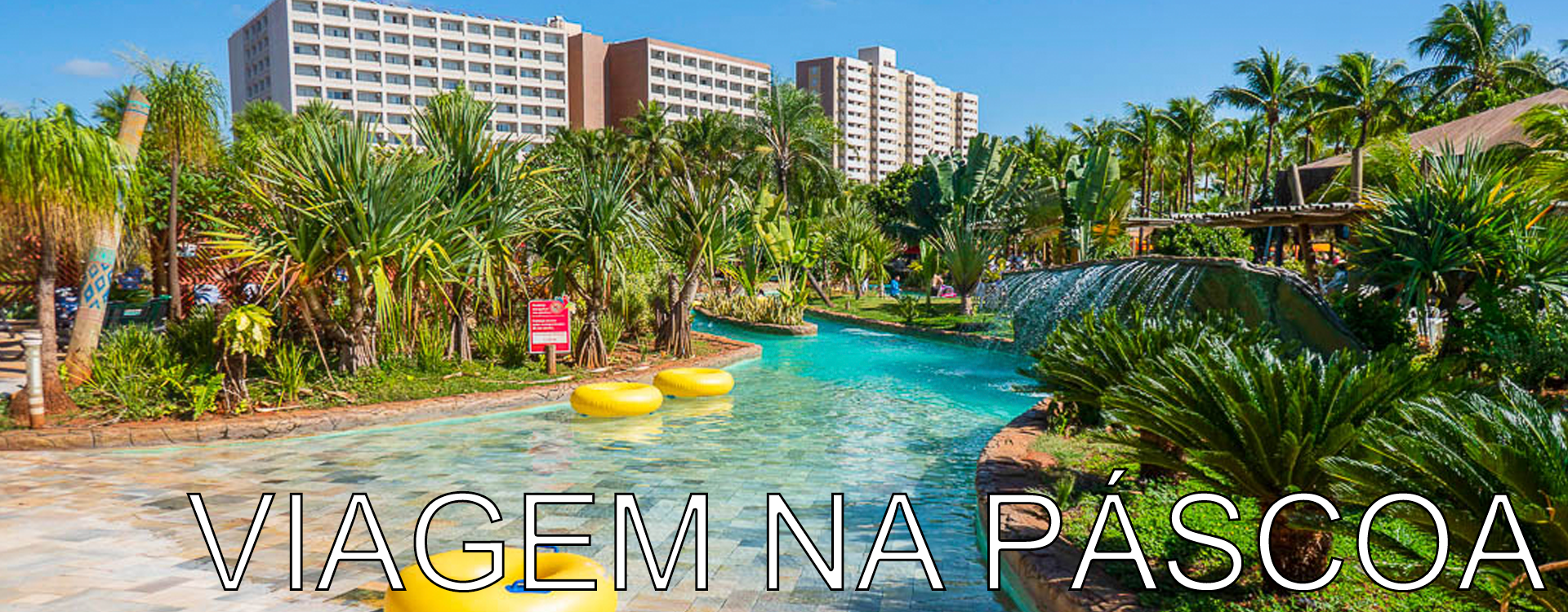 Piscina de um parque aquático de Olímpia para visitar durante uma viagem na páscoa