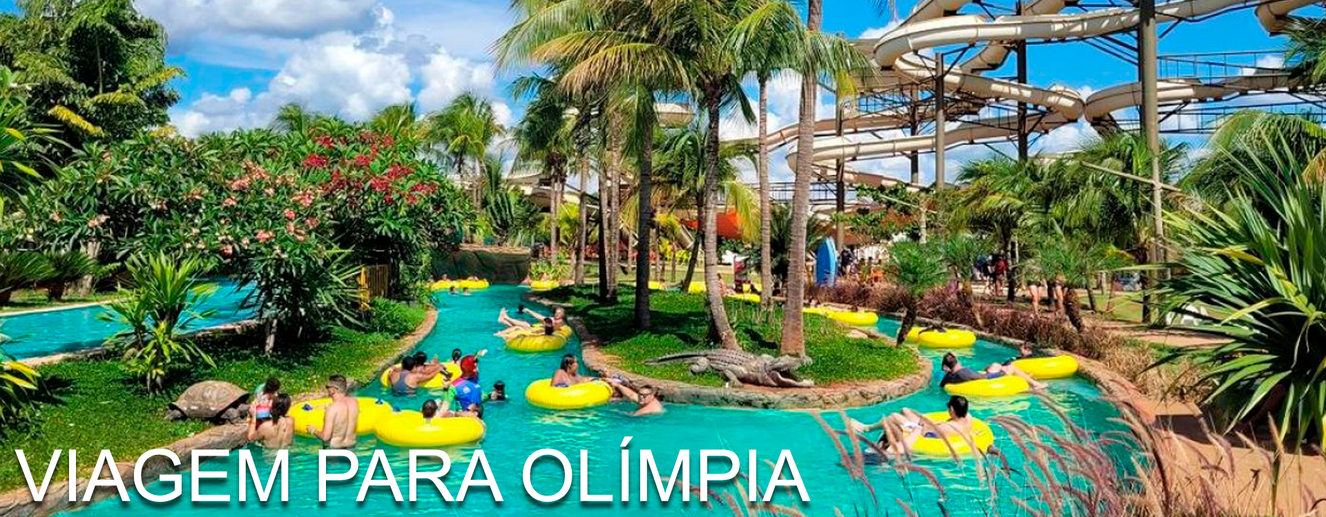 Piscina de ondas do Thermas dos Laranjais para ilustrar uma viagem para Olímpia nos feriados e dias de folga