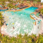 Imagem da piscina de ondas para quem deseja saber onde fica o Thermas dos Laranjais